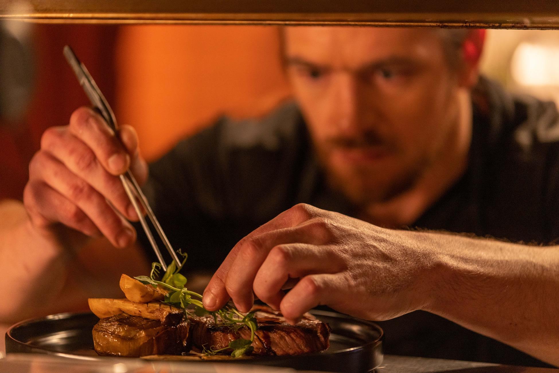 Plating up for a banquet