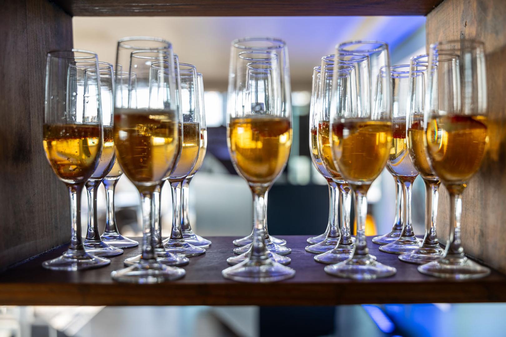 Celebratory champers